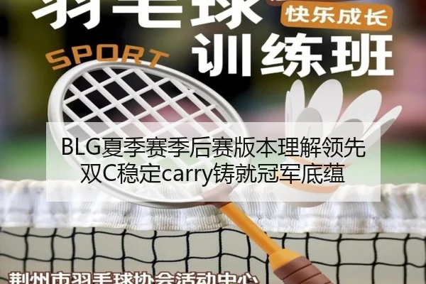 BLG夏季赛季后赛版本理解领先 双C稳定carry铸就冠军底蕴